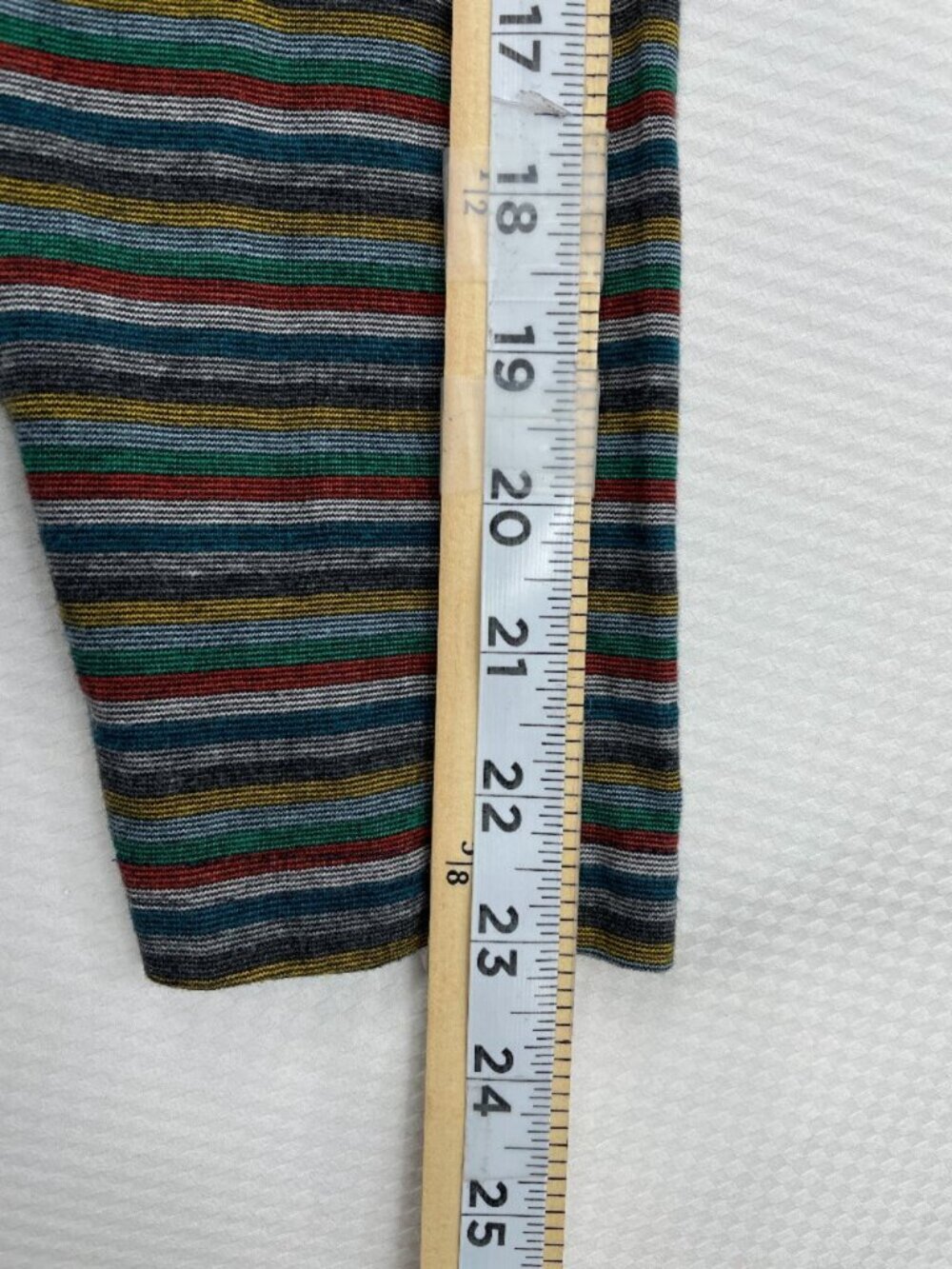 Moncler Striped Quarter Zip Polo Shirt Long Sleeve Slim Fit Men's Medium - Picture 11 of 16